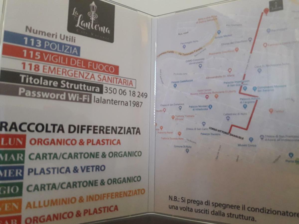 Ferienwohnung La Lanterna Casa Vacanze Noto Exterior foto